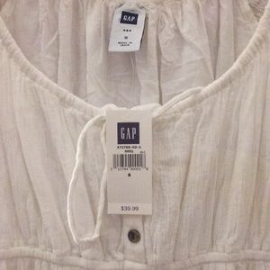 NWT White Empire Waist Gap Sundress